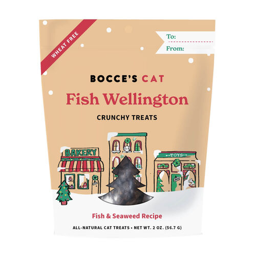 Bocce'S Bakery Fish Wellington Crunchy Cat Treats