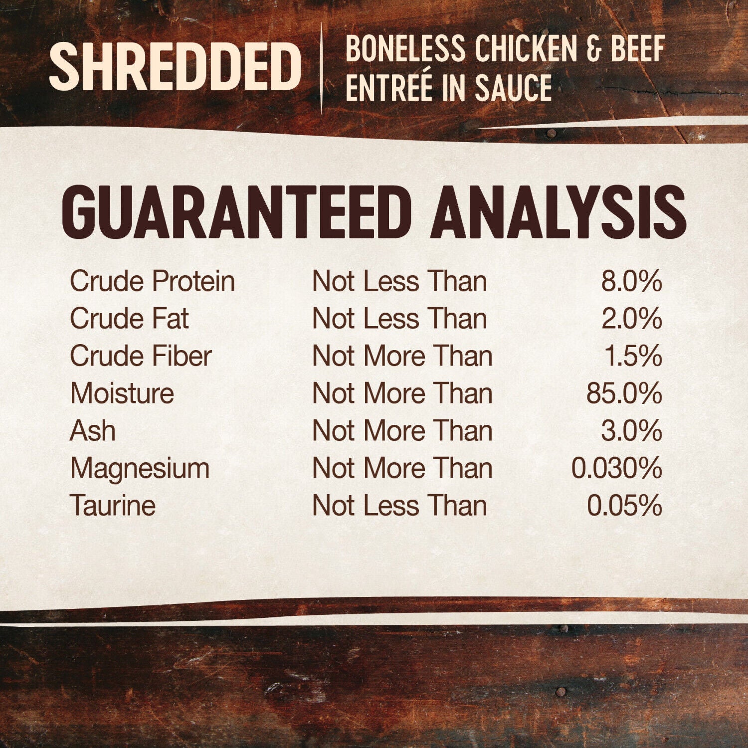 Wellness Core Signature Selects Shredded Adult Wet Cat Food Grain-Free Chicken & Beef Entree, Natural, Protein-Rich, 5.3 Ounce