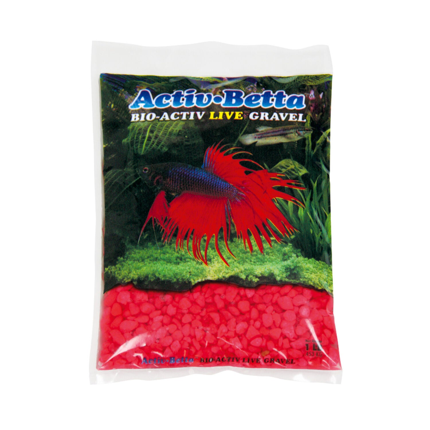 Activ-Betta Bio-Activ Live Betta Fish Aquarium Gravel, Neon Pink, 1-Lb