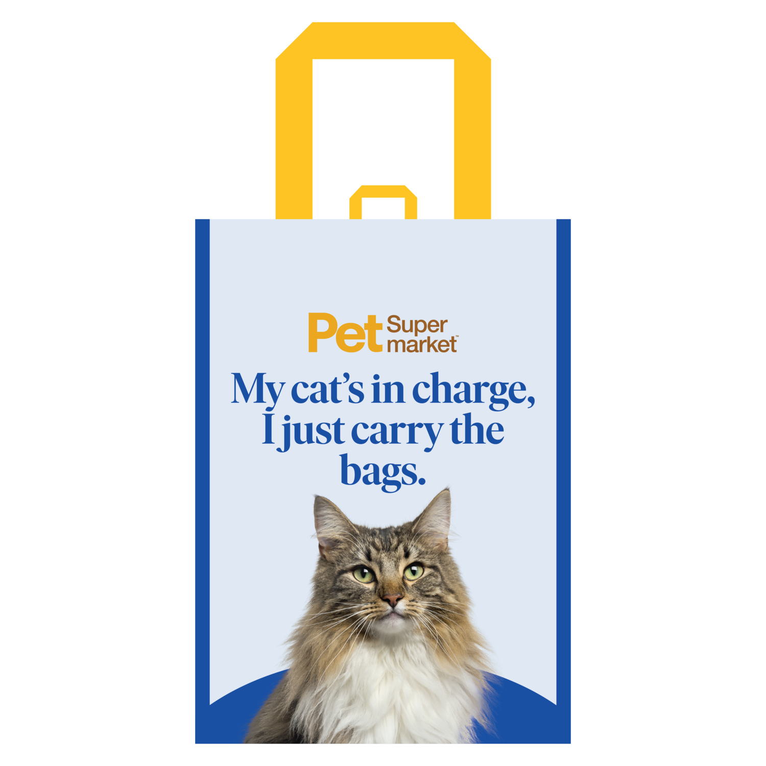 Pet Supermarket Reusable Shopping Bag - Cats