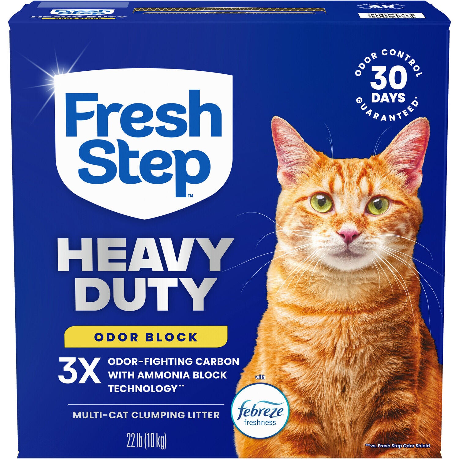 Fresh Step Heavy Duty Odor Block Cat Litter, 22-Lb