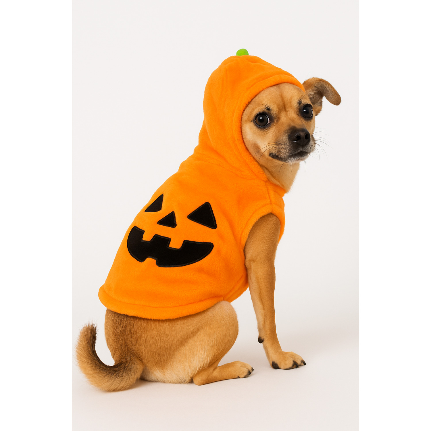 Simply Dog Orange Jack-O-Lantern Hoodie Dog Costume