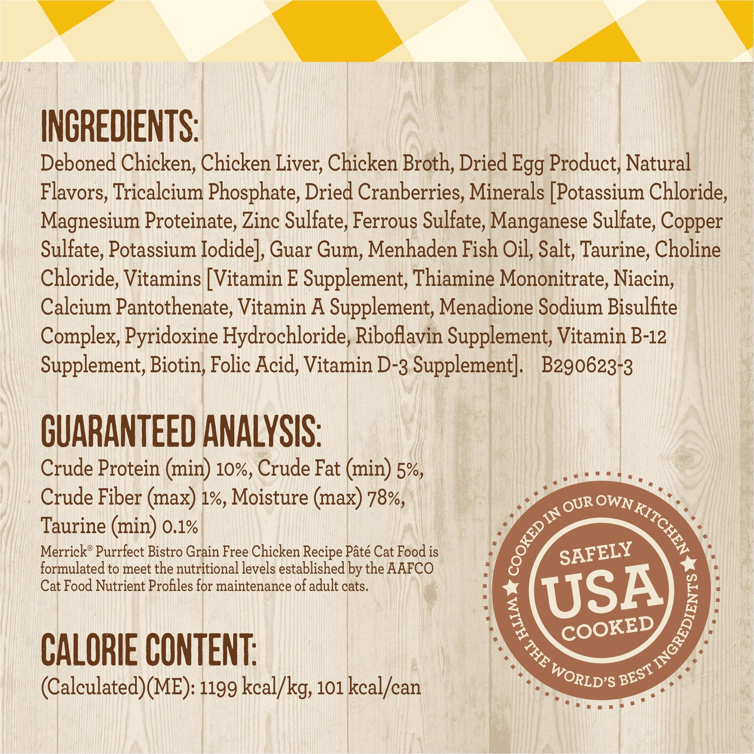 Merrick Purrfect Bistro Chicken Recipe Pate Grain-Free Wet Cat Food, 3-Oz Can Pack Of 24