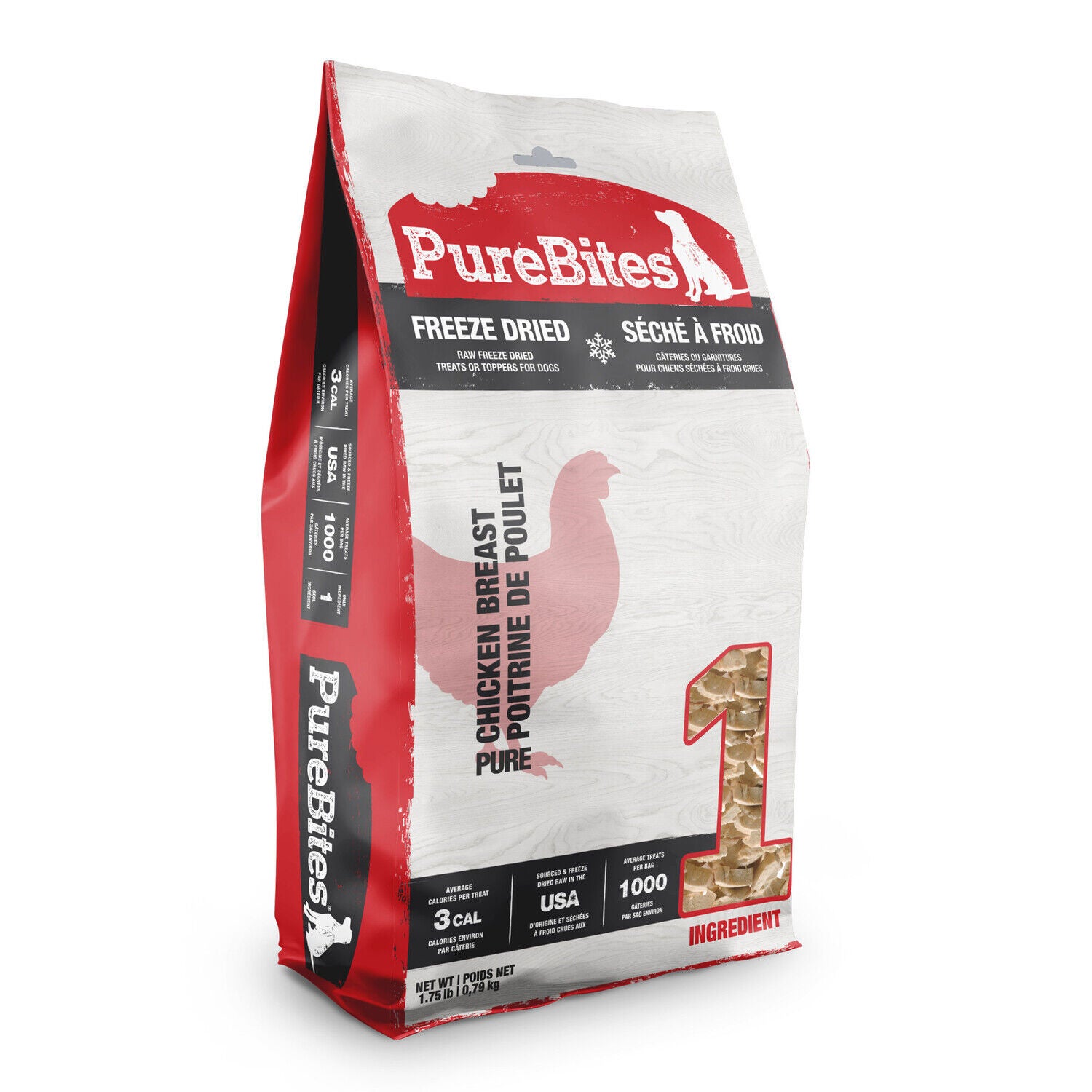 Purebites Freeze Dried Chicken Breast Dog Treats, 11.6-Oz