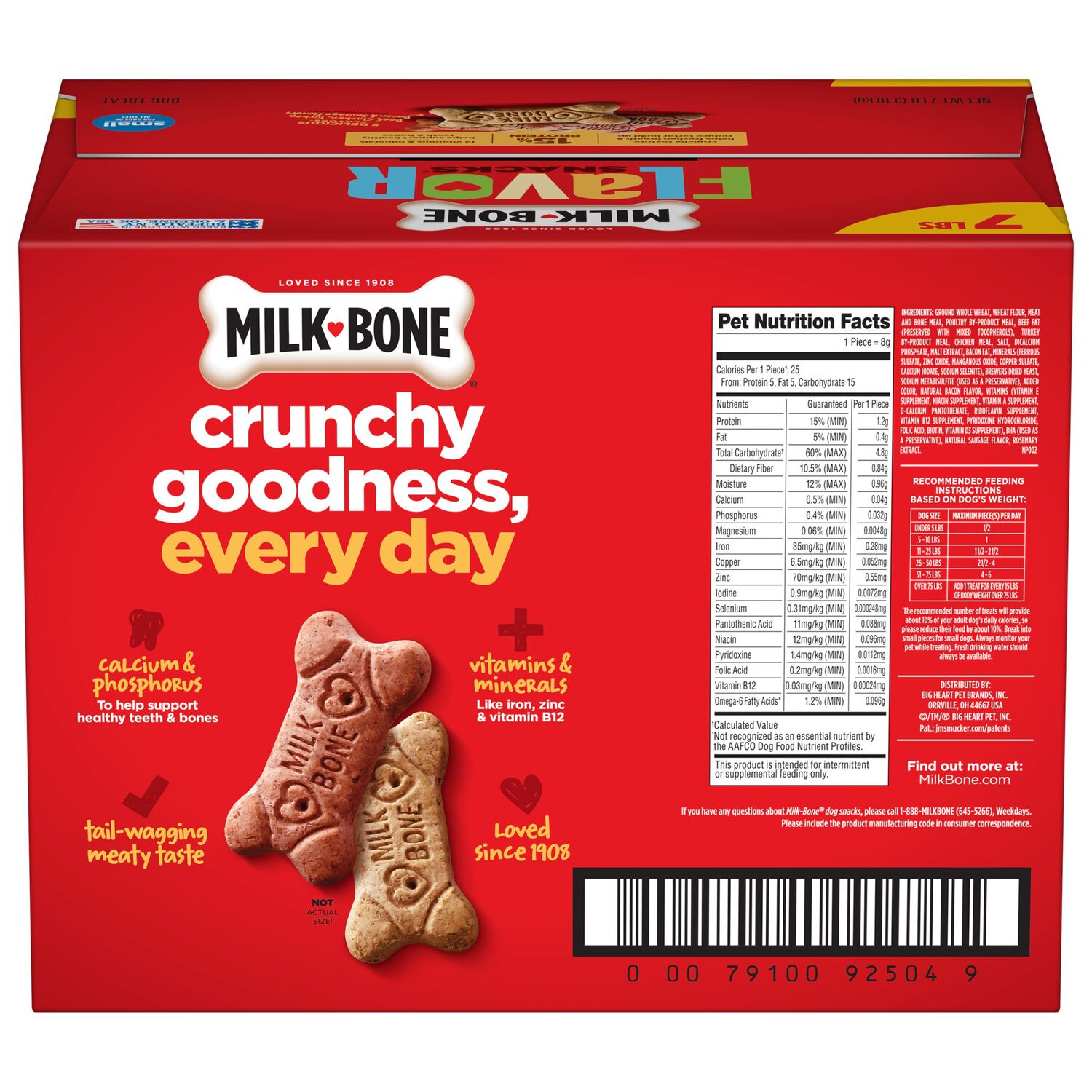 Milk-Bone Flavor Snacks&nbsp;Crunchy Small Dog Biscuits, 7-Lb Box