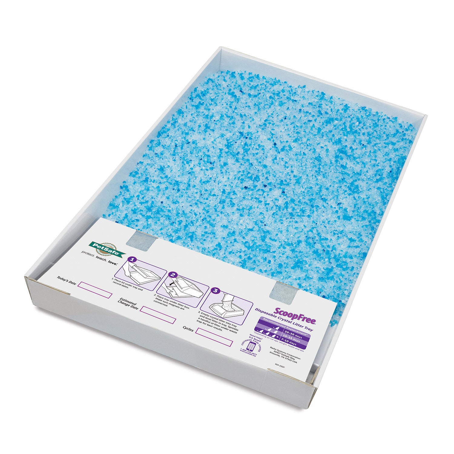 Petsafe Scoopfree&reg; Complete Disposable Crystal Cat Litter Tray, Blue