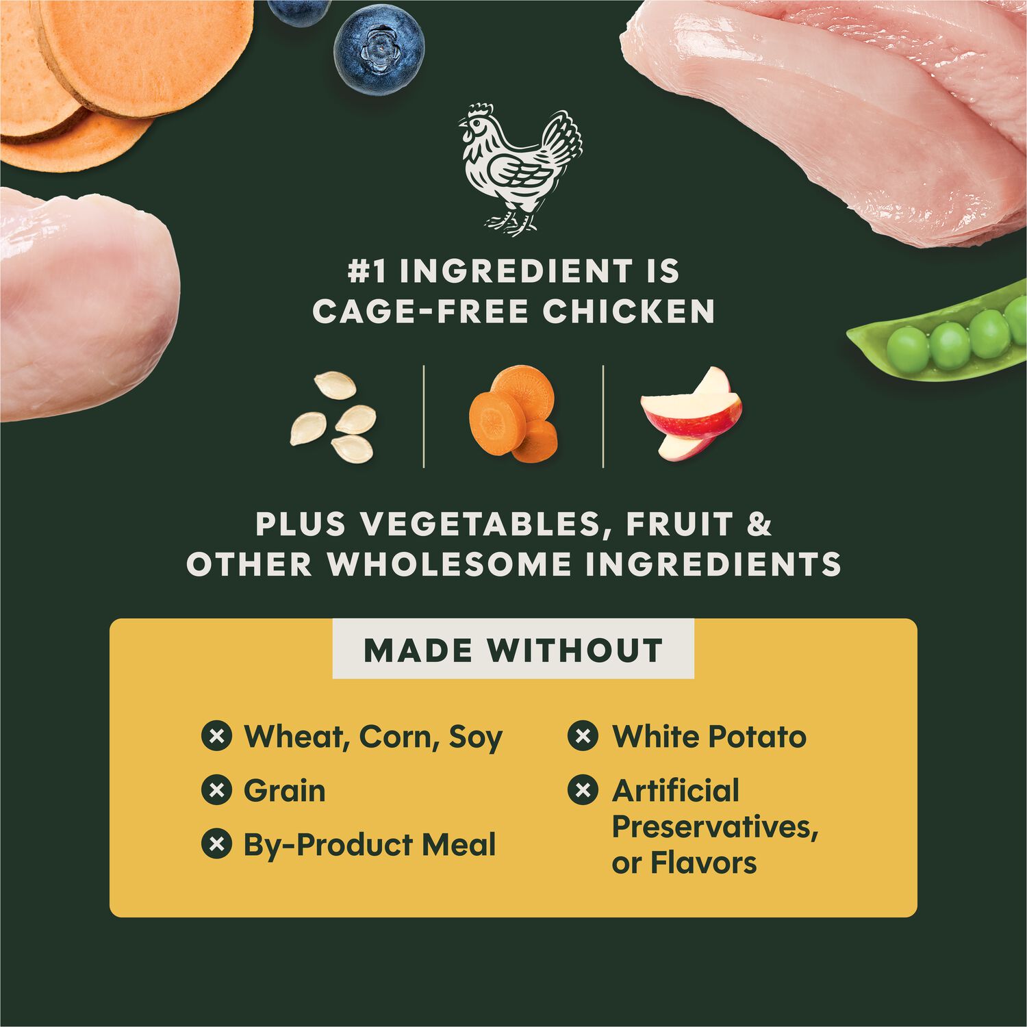 Instinct Raw Boost Grain-Free Recipe With Freeze-Dried Raw Chicken Dry Dog Food, 20-Lb Bag