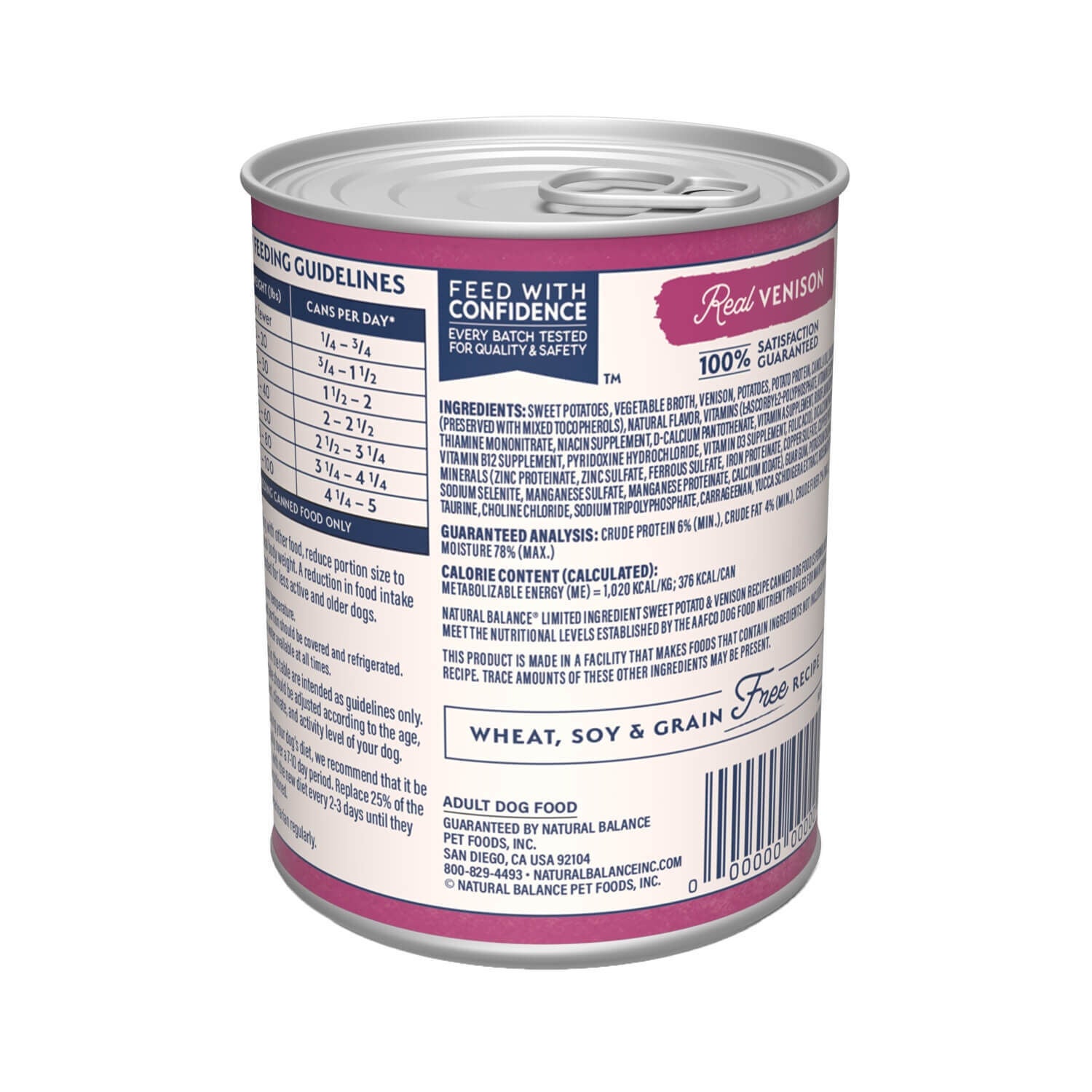 Natural Balance Limited Ingredient Sweet Potato & Venison Recipe Adult Wet Dog Food, 13-Oz