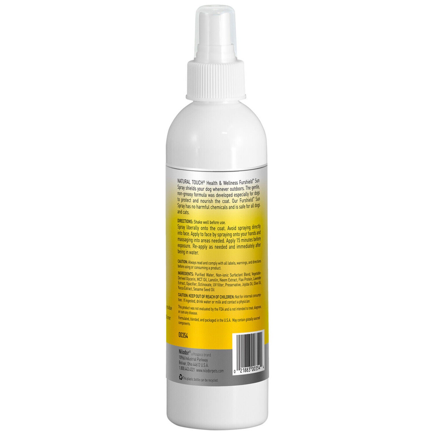 Bobbi Panter Furshield Sun Spray Dog Sun Block, 8-Oz Spray Bottle