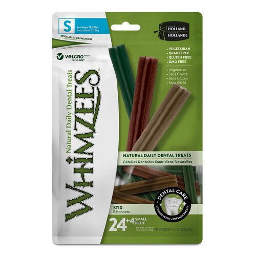 Whimzees By Wellness Stix Natural Grain Free Dental Treats For Dogs, Small