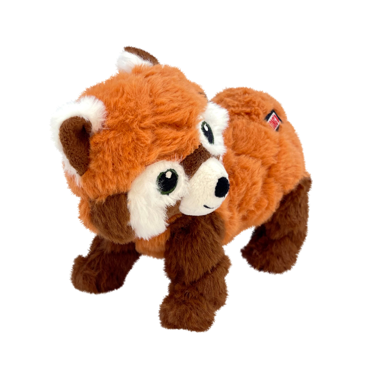 Kong Scampers Plush Squeaky Red Panda Dog Toy, 11.5"