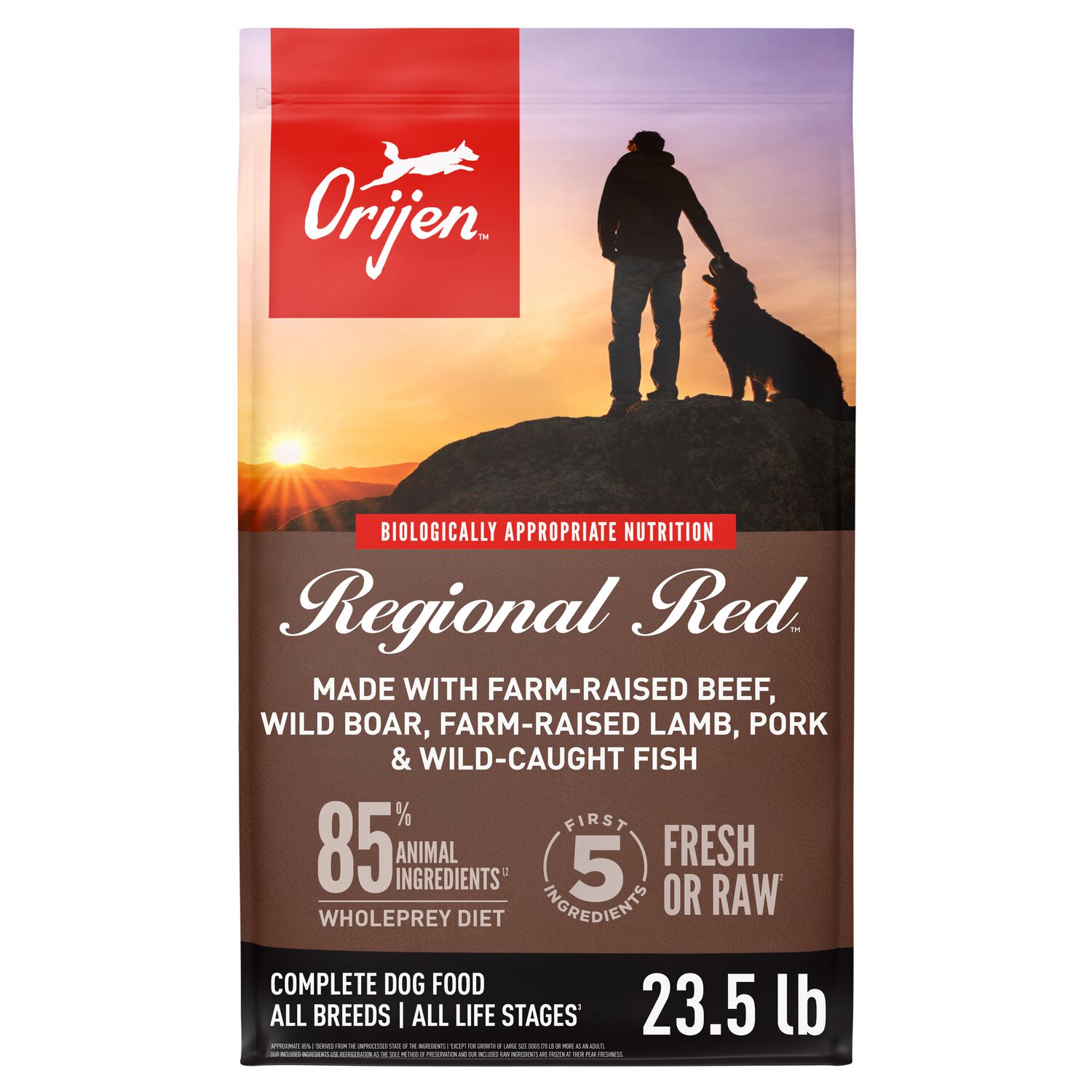 Orijen Regional Red Grain-Free & Poultry-Free Dry Dog Food, 23.5-Lb Bag