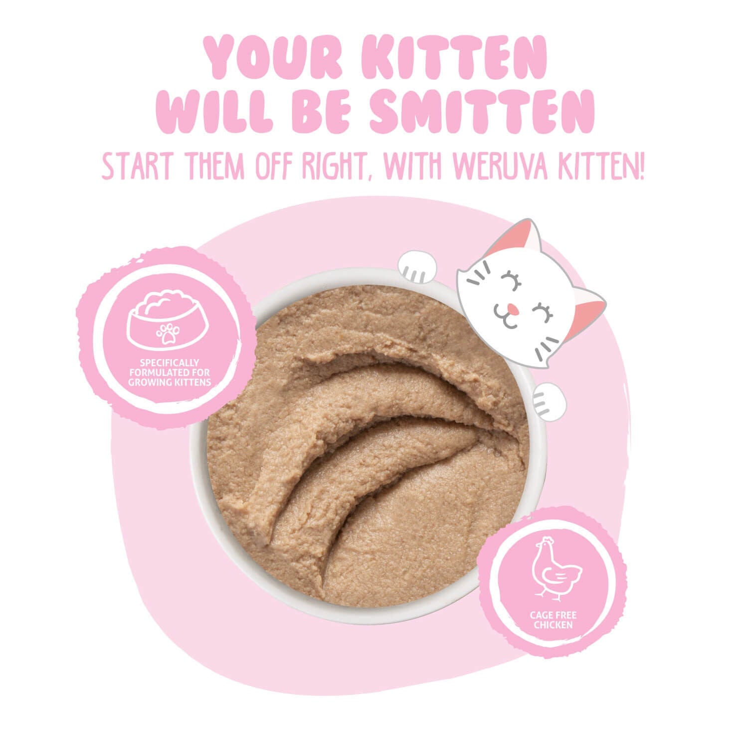 Weruva Kitten Grain Free Chicken Breast Formula In A Hydrating Pur&eacute;e Wet Cat Food