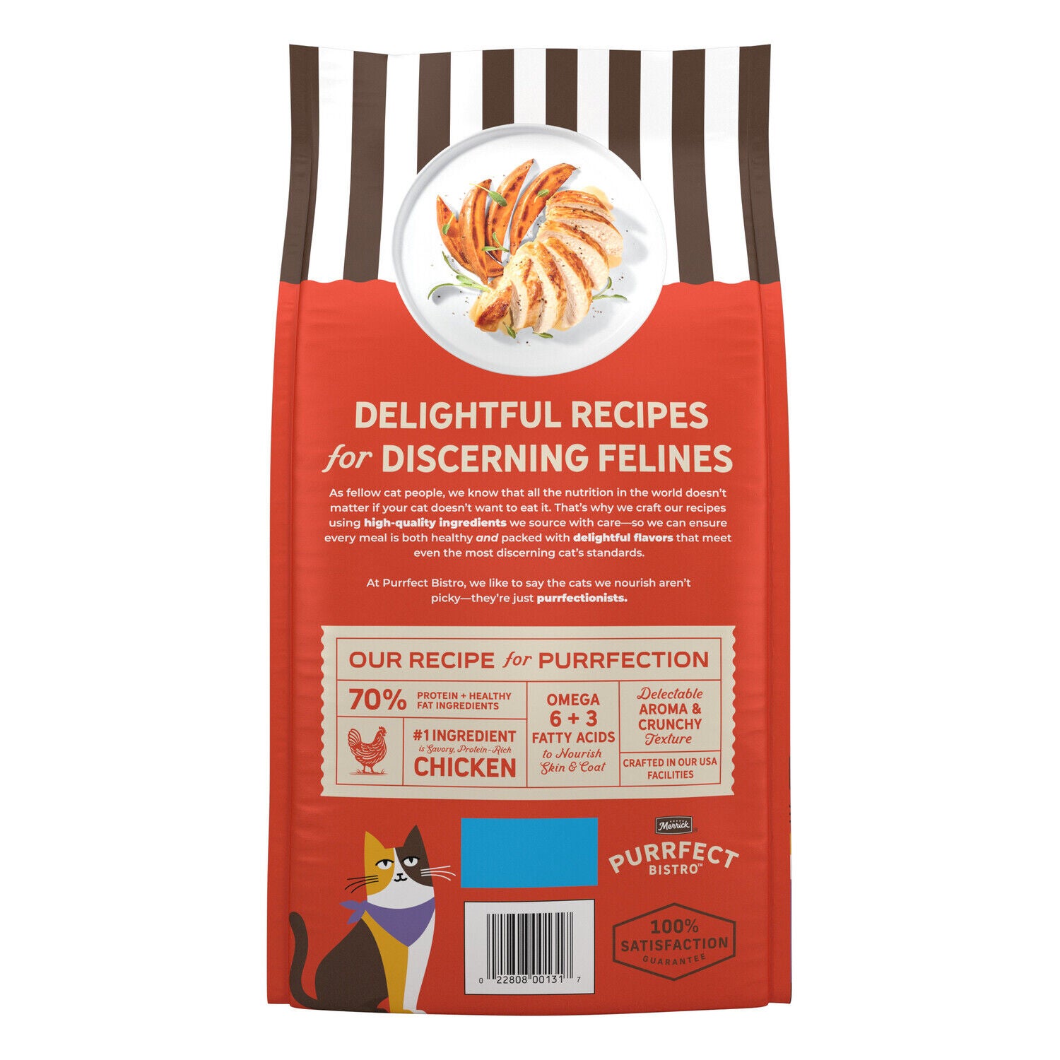 Merrick Purrfect Bistro Grain Free Chicken And Sweet Potato Recipe Dry Adult Cat Food, 4-Lb.