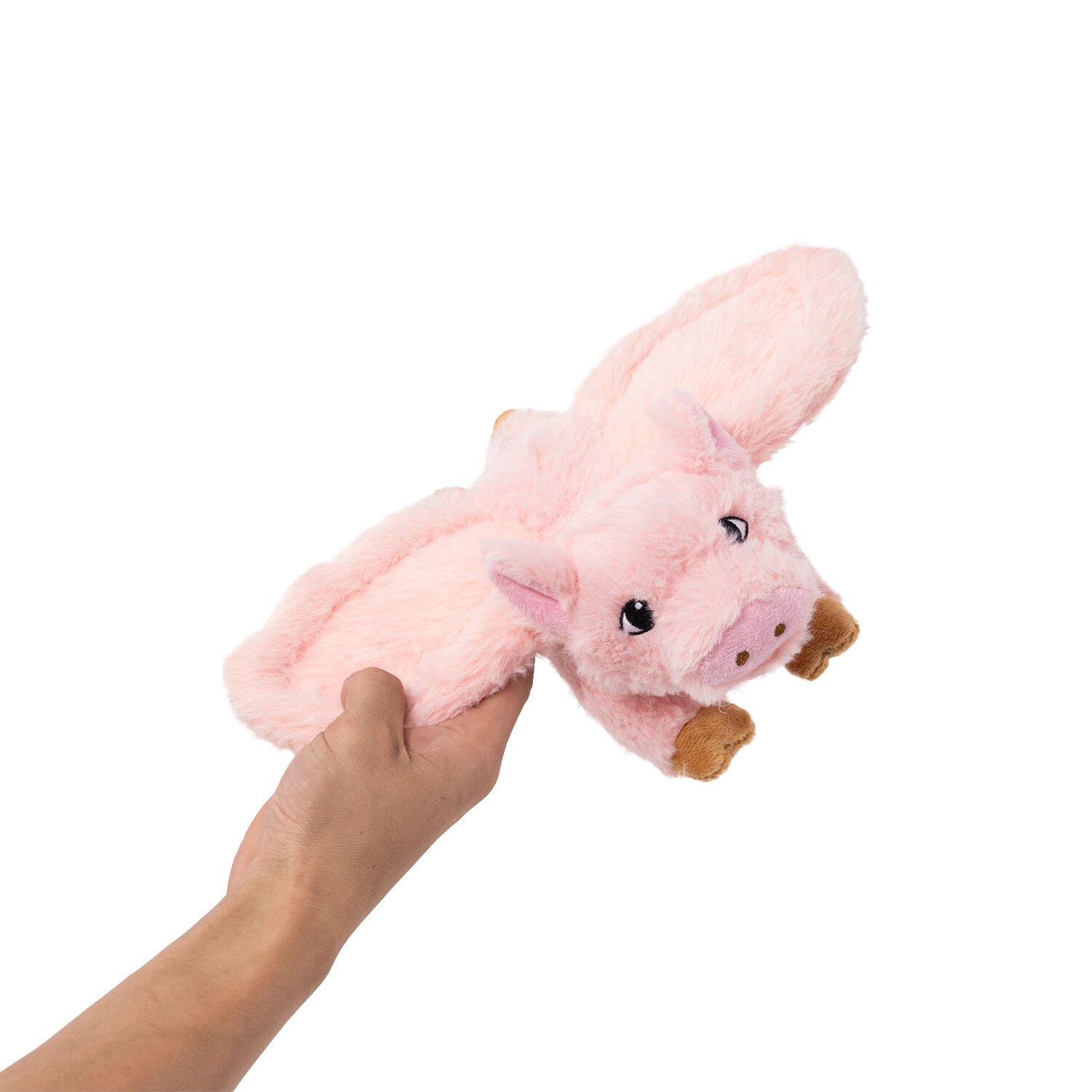 Tall Tails Flying Pig Fling And Fetch Squeaky Plush Dog Toy, 12-Inch