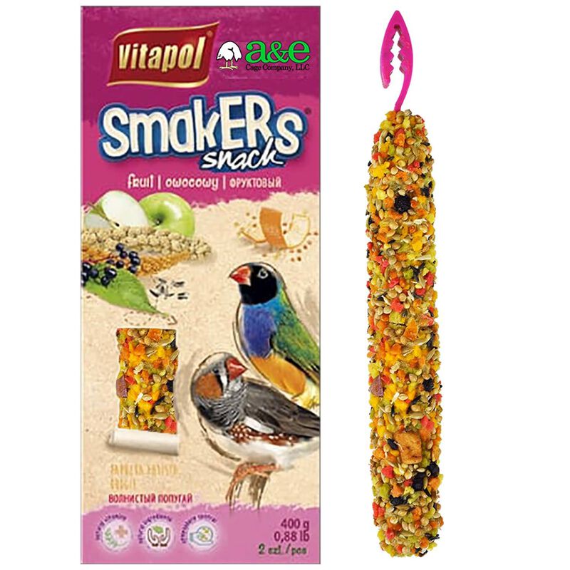 Vitapol Smakers Treat Sticks For Zebra Finch (Twin Pack) Fruit Bird Treat image number 1