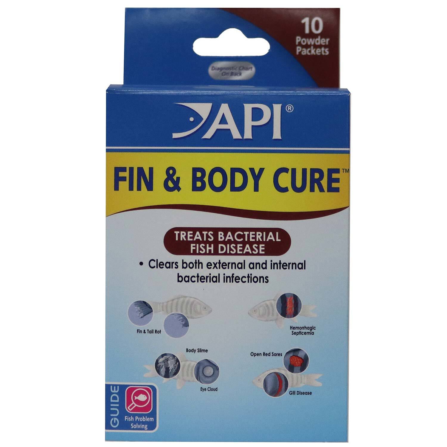 Api Fin & Body Cure Powder Fish Medication, 10-Count