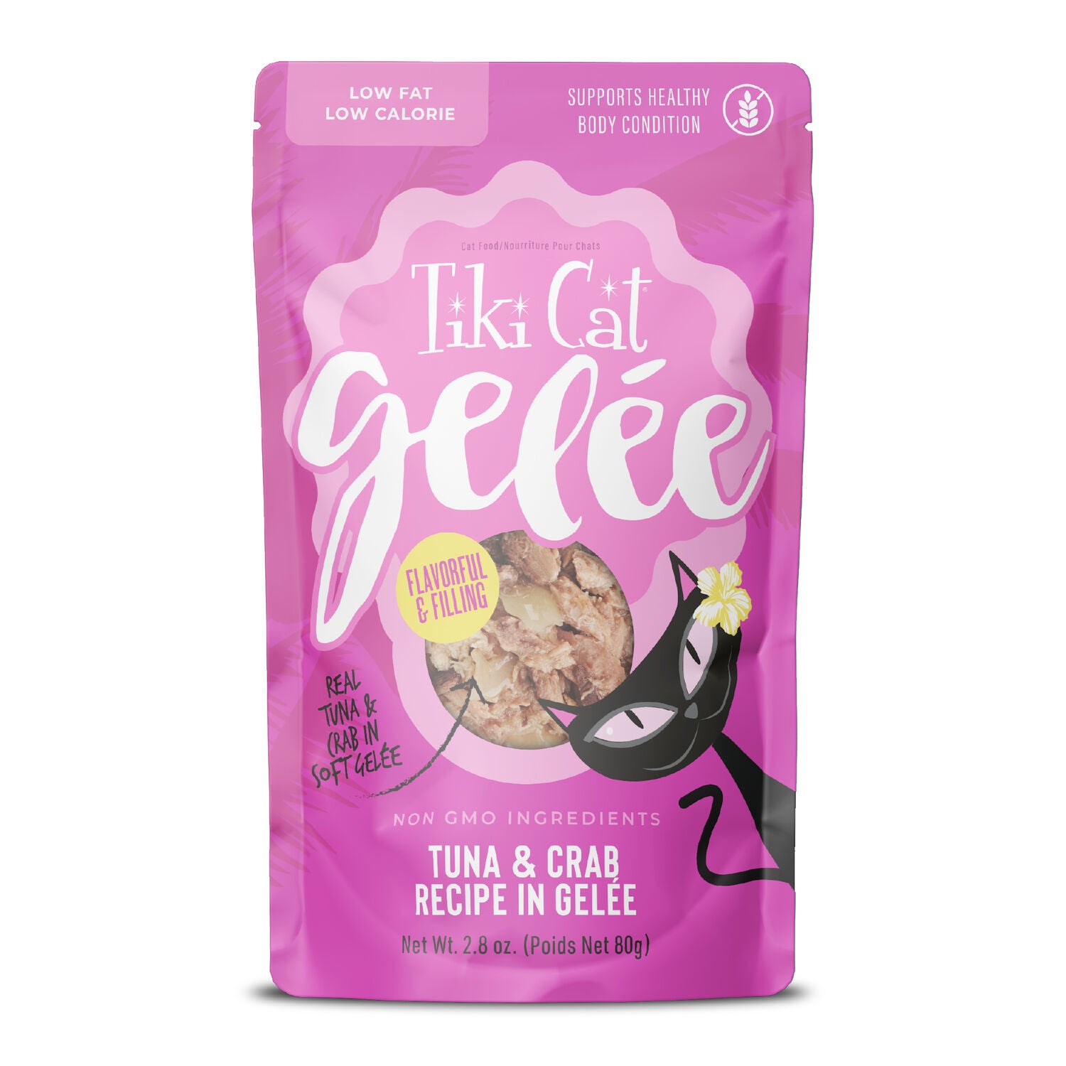Tiki Cat Gelee Wet Cat Food, Tuna & Crab, 2.8 Oz. Pouch