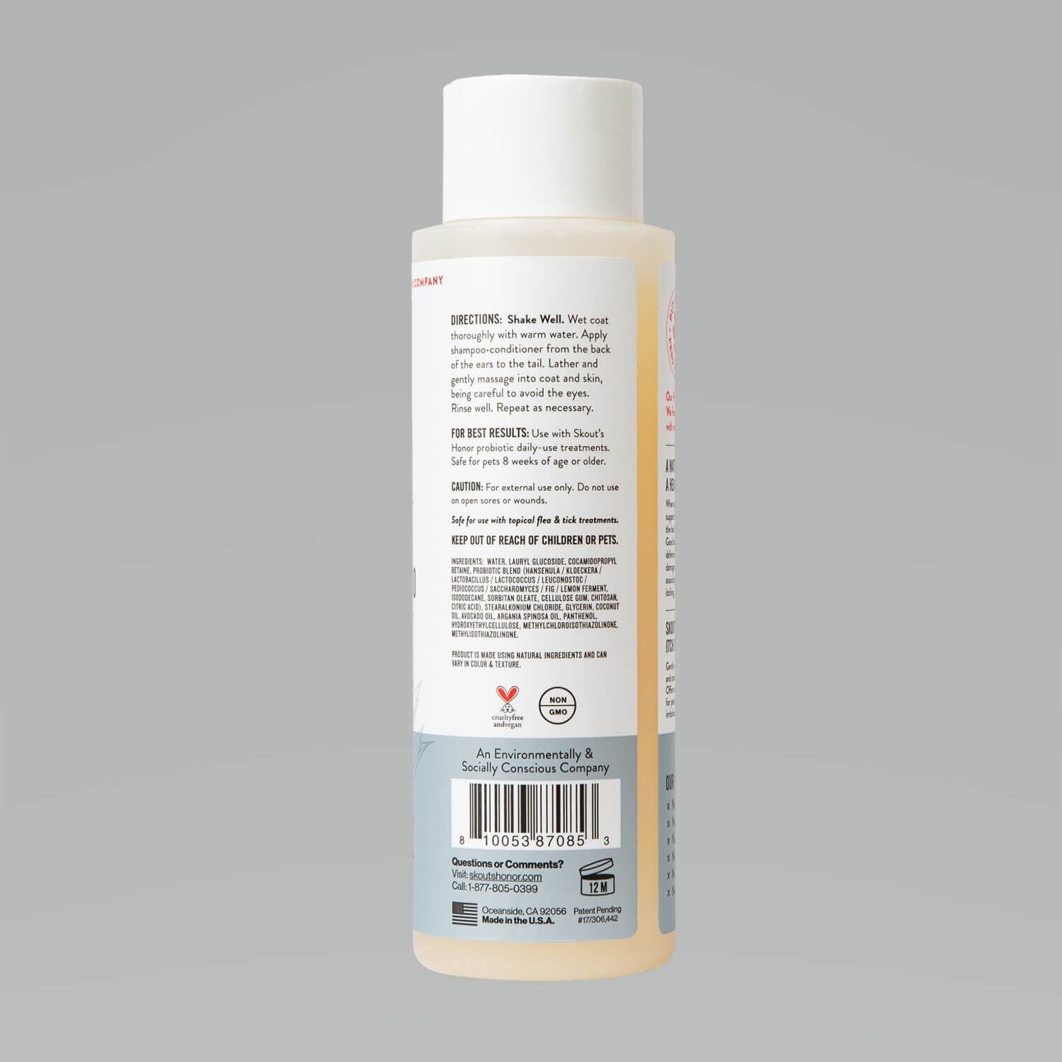 Skout's Honor Probiotic Itch Relief Shampoo, 16Oz