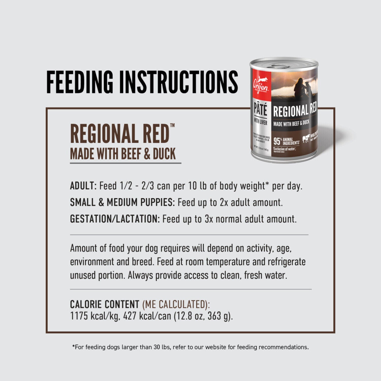 Orijen Pate Wet Dog Food, Regional Red Recipe With Liver, 12.8-Oz