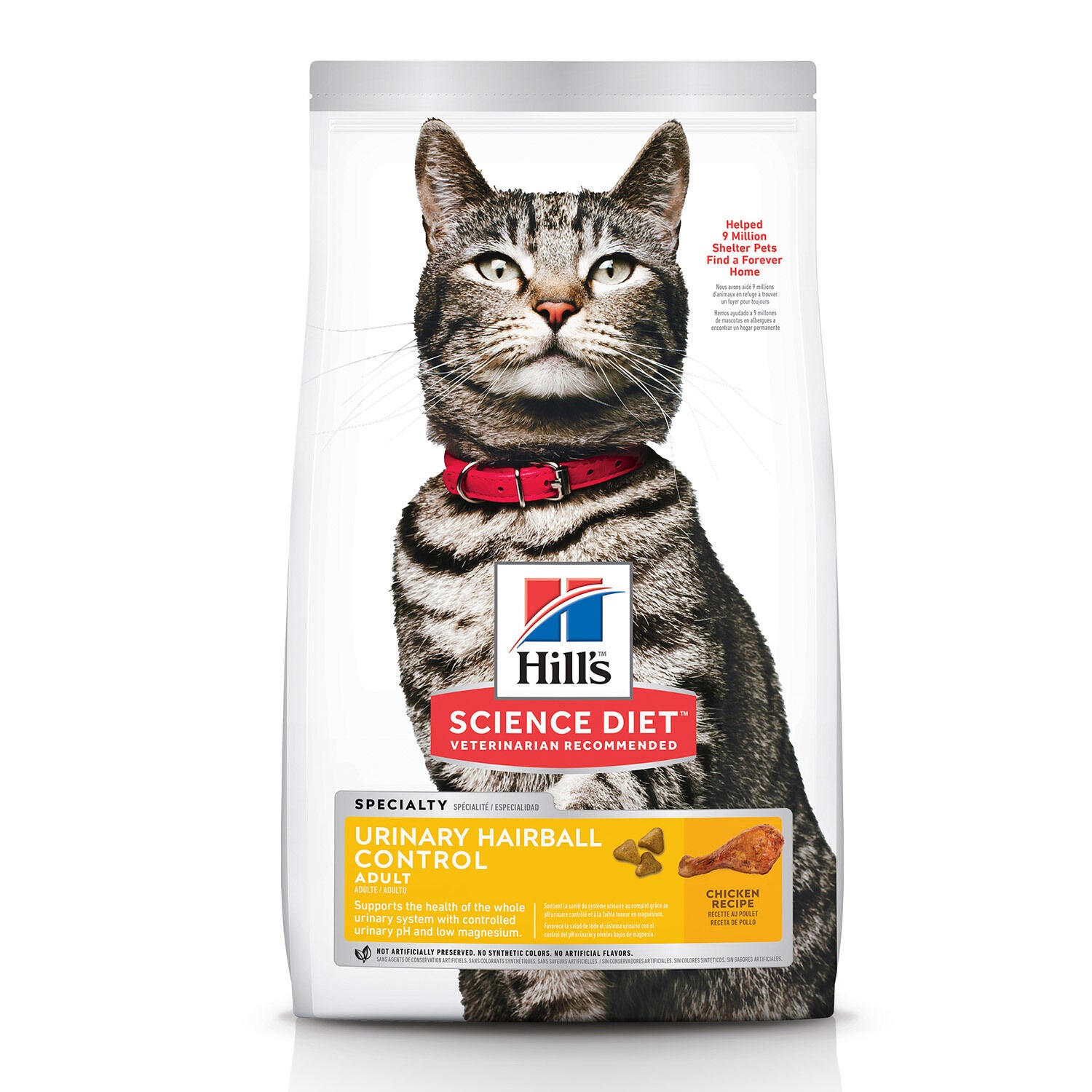 Hill's Science Diet Adult Urinary & Hairball Control Chicken Recipe Dry Cat Food