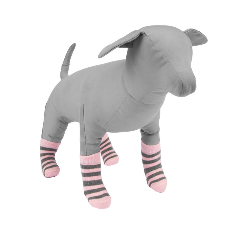 Pink Striped Socks image number 1