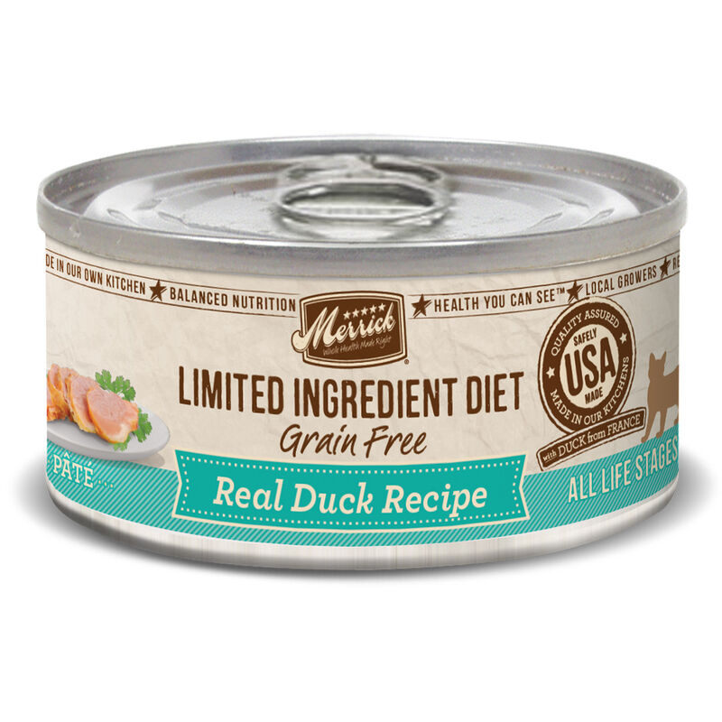 Merrick Limited Ingredient Diet Grain Free Duck Pate Recipe Wet Cat Food