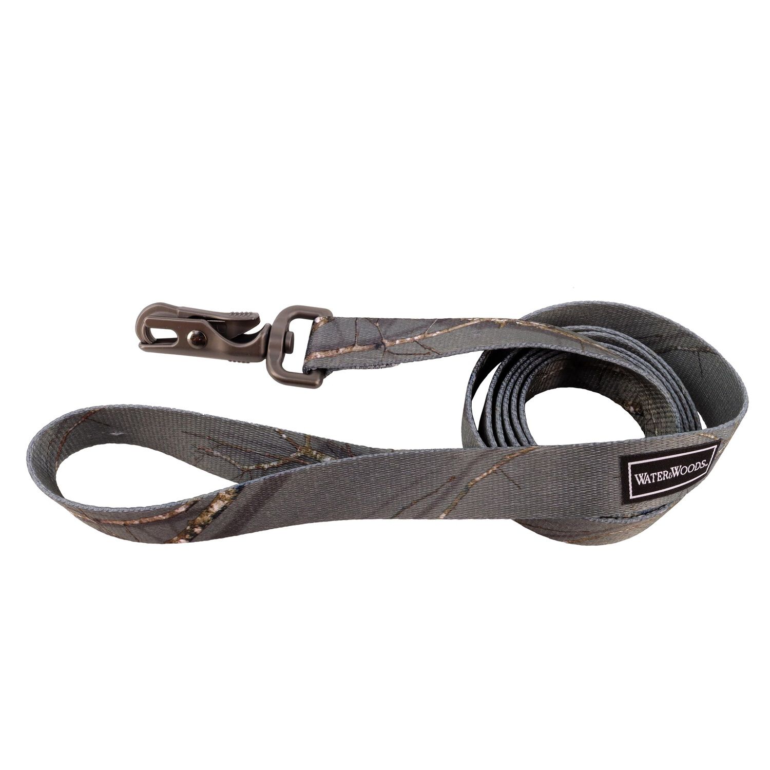 Water & Woods&trade; By Coastal Patterned Dog Leash, Country Roots Evergreen, Medium/Large - 1" X 6'