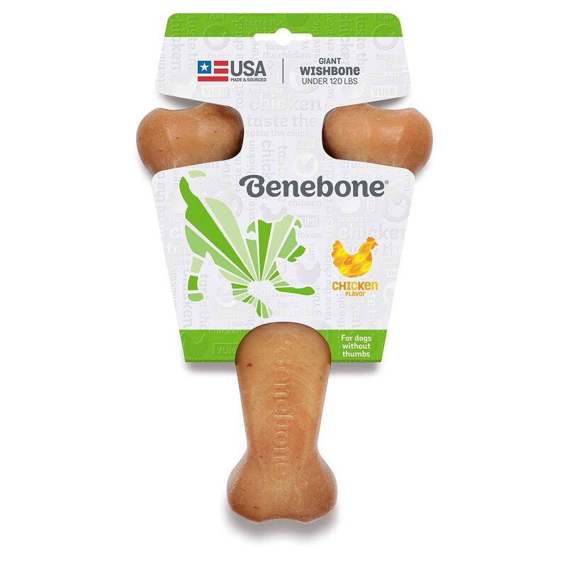 Benebone Wishbone Chicken Giant  Dog Toy image number 1