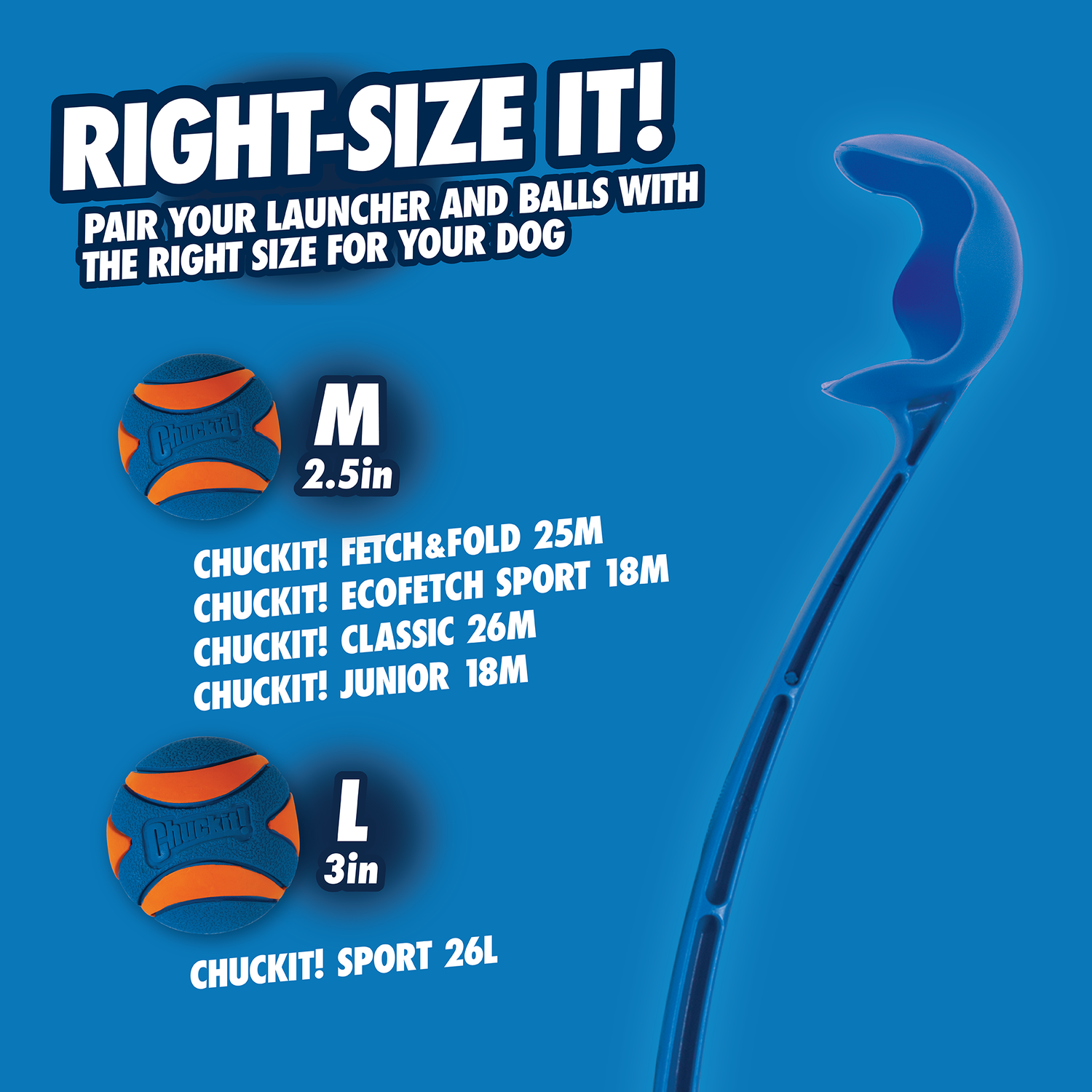 Chuckit! Fetch & Fold Ball Launcher Dog Toy