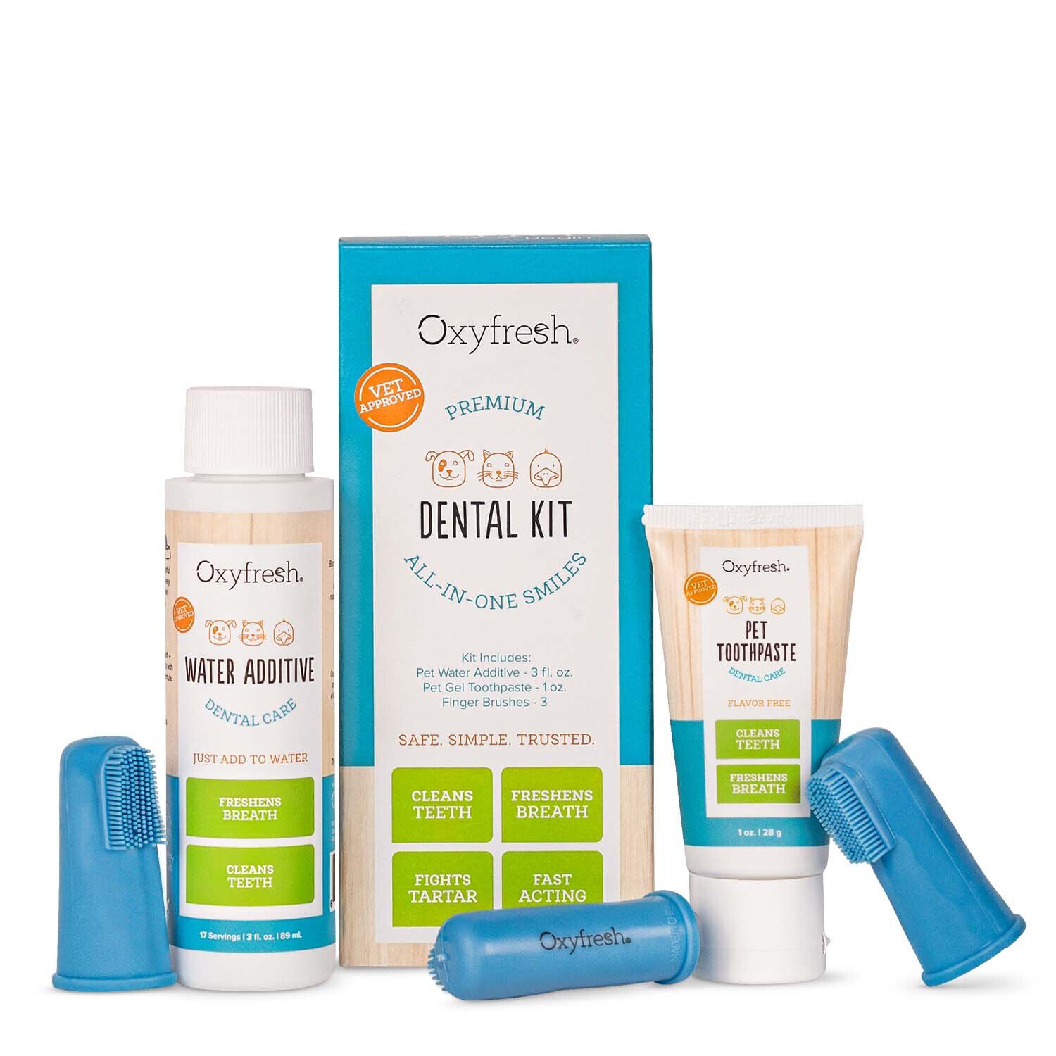 Oxyfresh Premium Dog & Cat Dental Care Kit