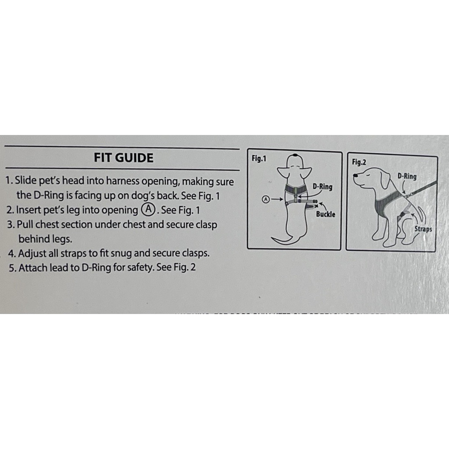 Simply Dog Fox Backpack Dog Harness, Large