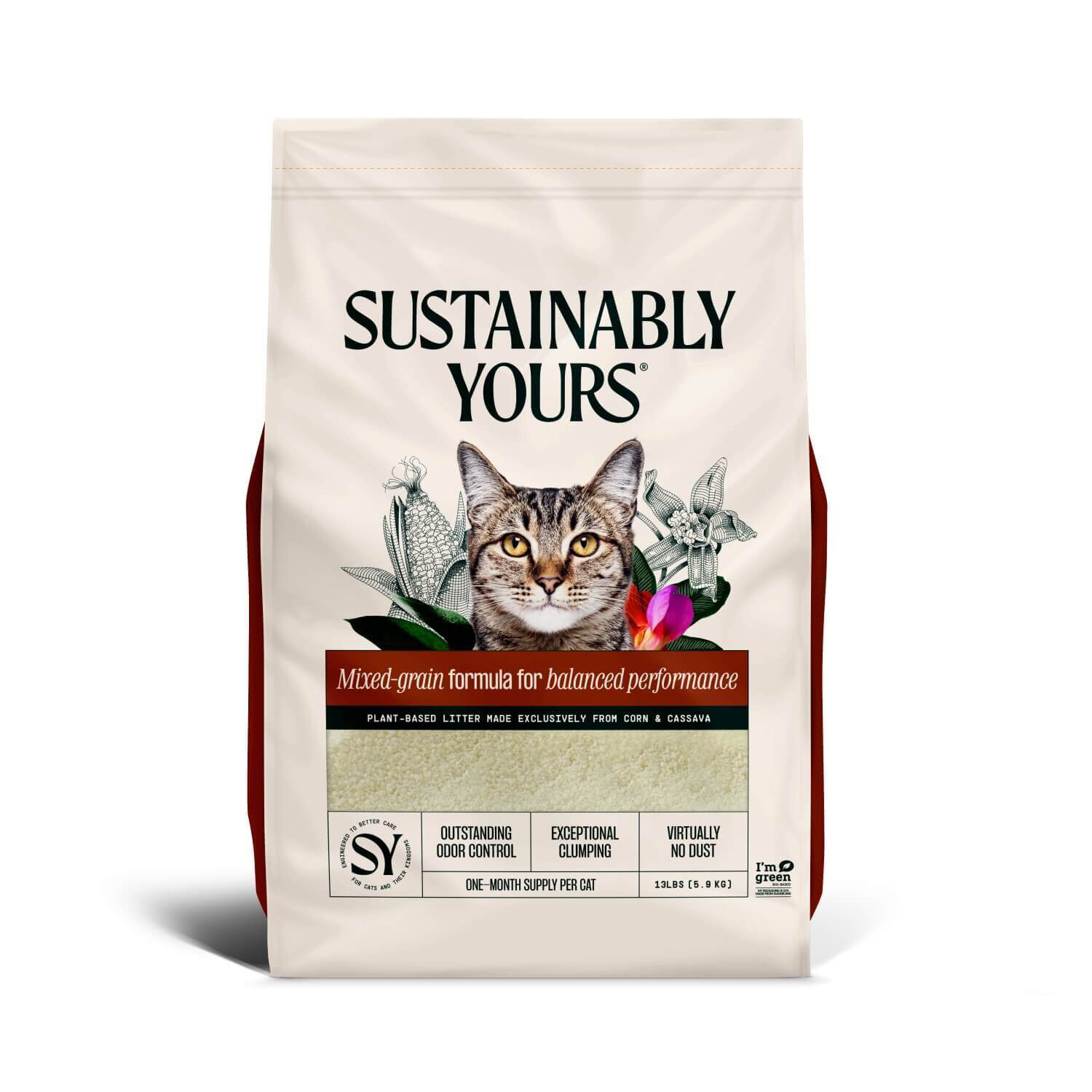 Sustainably Yours Natural Cat Litter MultiCat 26lb Pet Supermarket