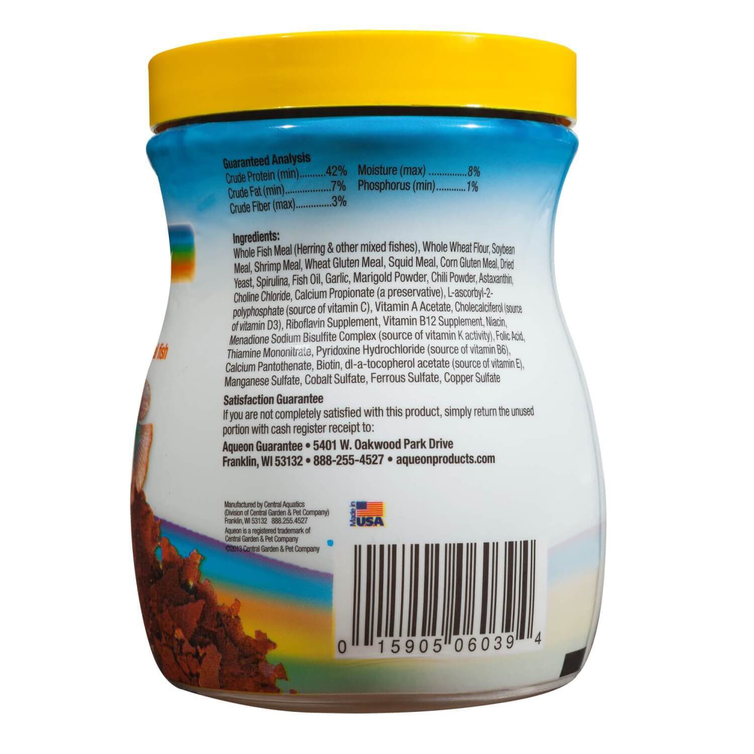 Aqueon Tropical Flakes Color Enhancing Fish Food