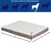 Mid West Quiet Time Couture Donovan Orthopedic Extra Thick Dog Bed For Large Dogs