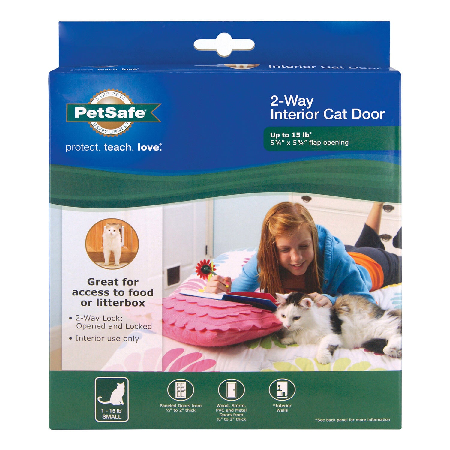 Petsafe 2 way interior cat door sales