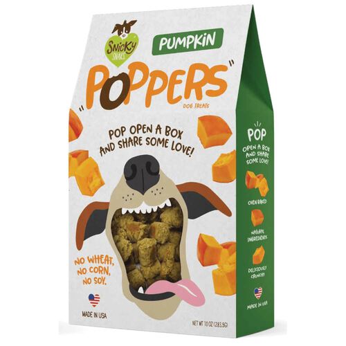 Snicky Snaks Pumpkin Poppers Crunchy Dog Training Treats