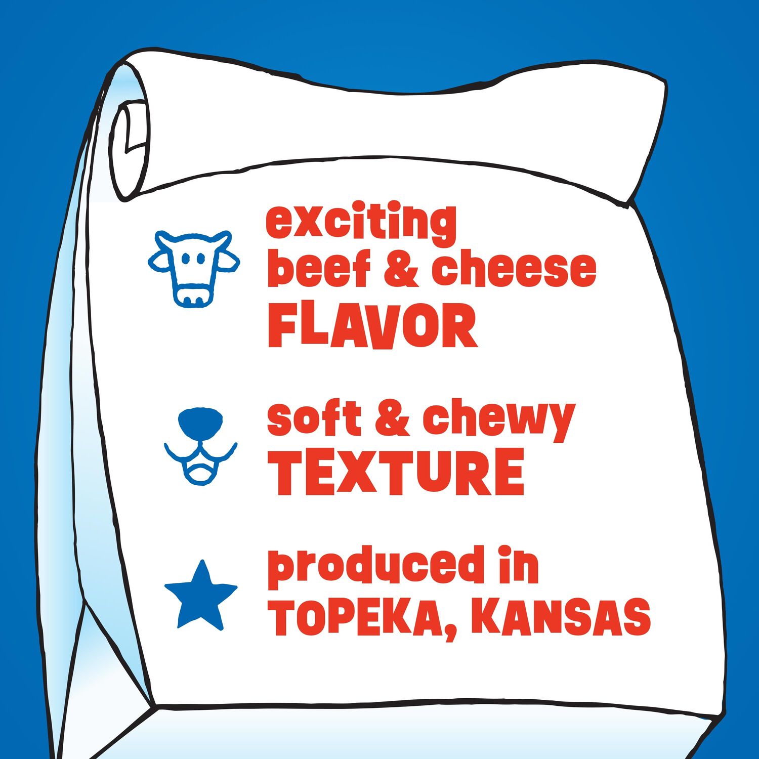 Canine Carry Outs Snausages In A Blanket Chewy Dog Treats, Beef & Cheese Flavor, 22.5-Oz Bag