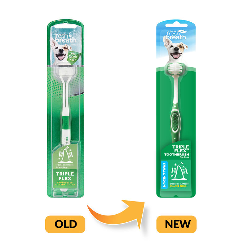 Fresh Breath Tripleflex Toothbrush For Small Dogs image number 1
