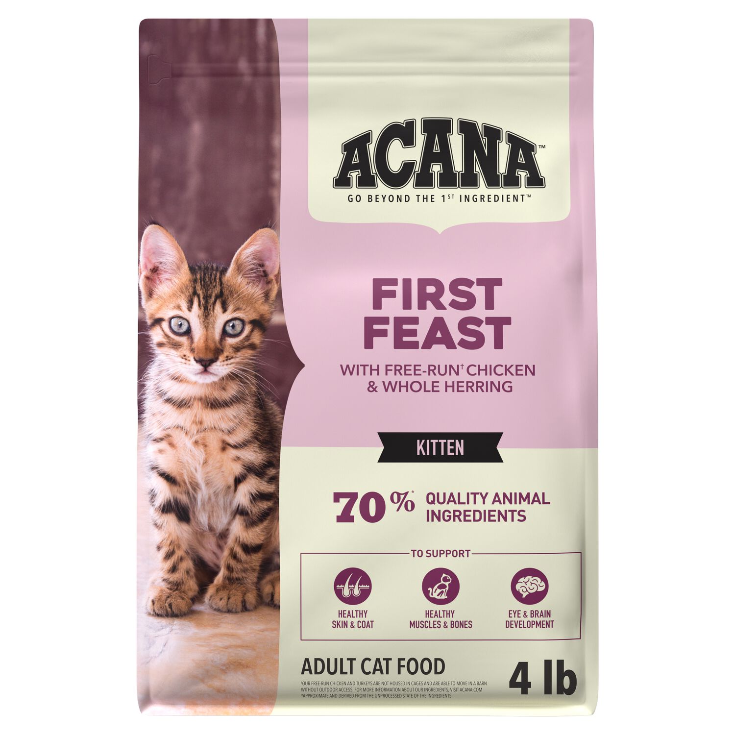 Acana&reg; First Feast, Chicken And Fish Recipe Dry Cat Food For Kittens