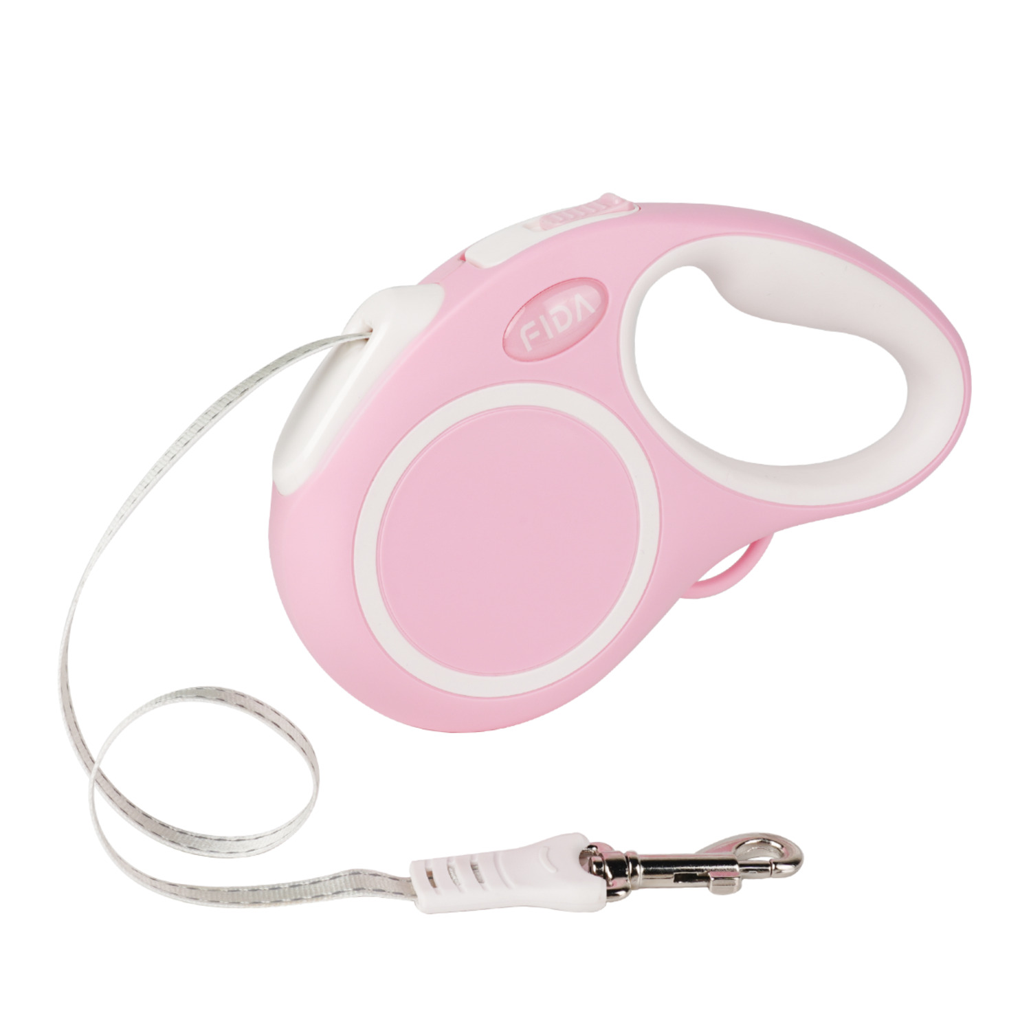 Fida Pet Comfort Series Retractable Dog Leash, Pink - Small
