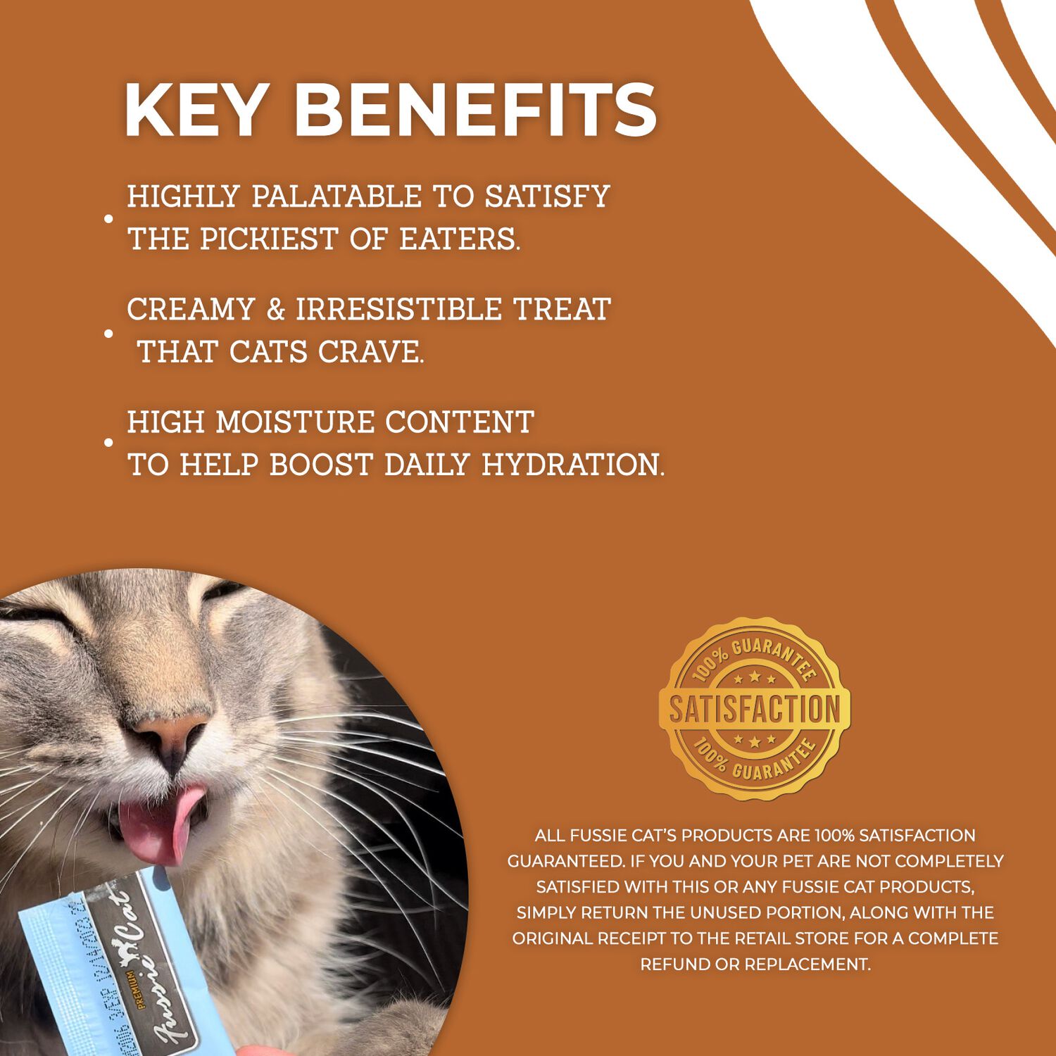 Fussie Cat Lickable Puree Cat Treats, Tuna & Chicken Variety Pack, 0.5-Oz, 50 Count