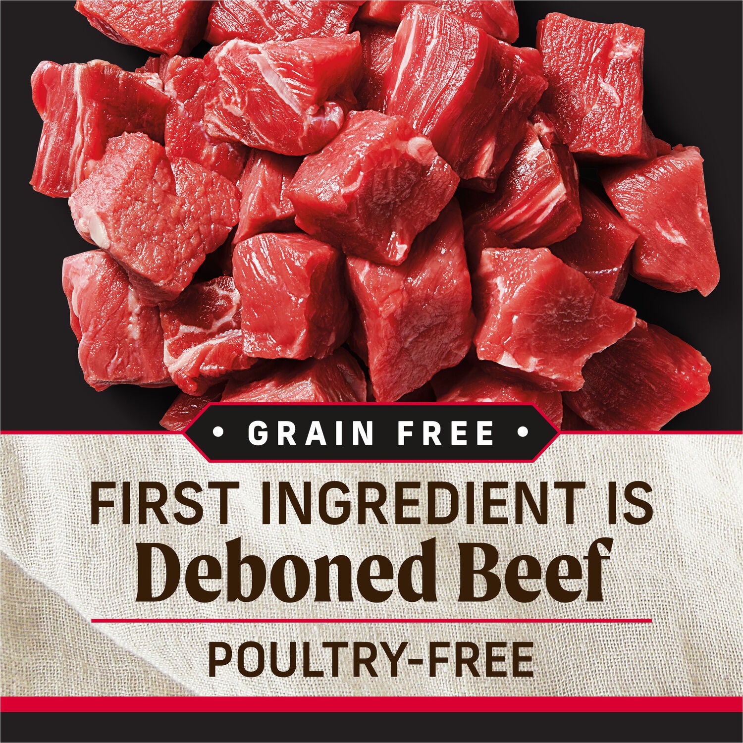 Merrick Backcountry Grain Free Dry Adult Dog Food Kibble With Freeze Dried Raw Pieces, Great Plains Red Recipe, 4-Lb Bag