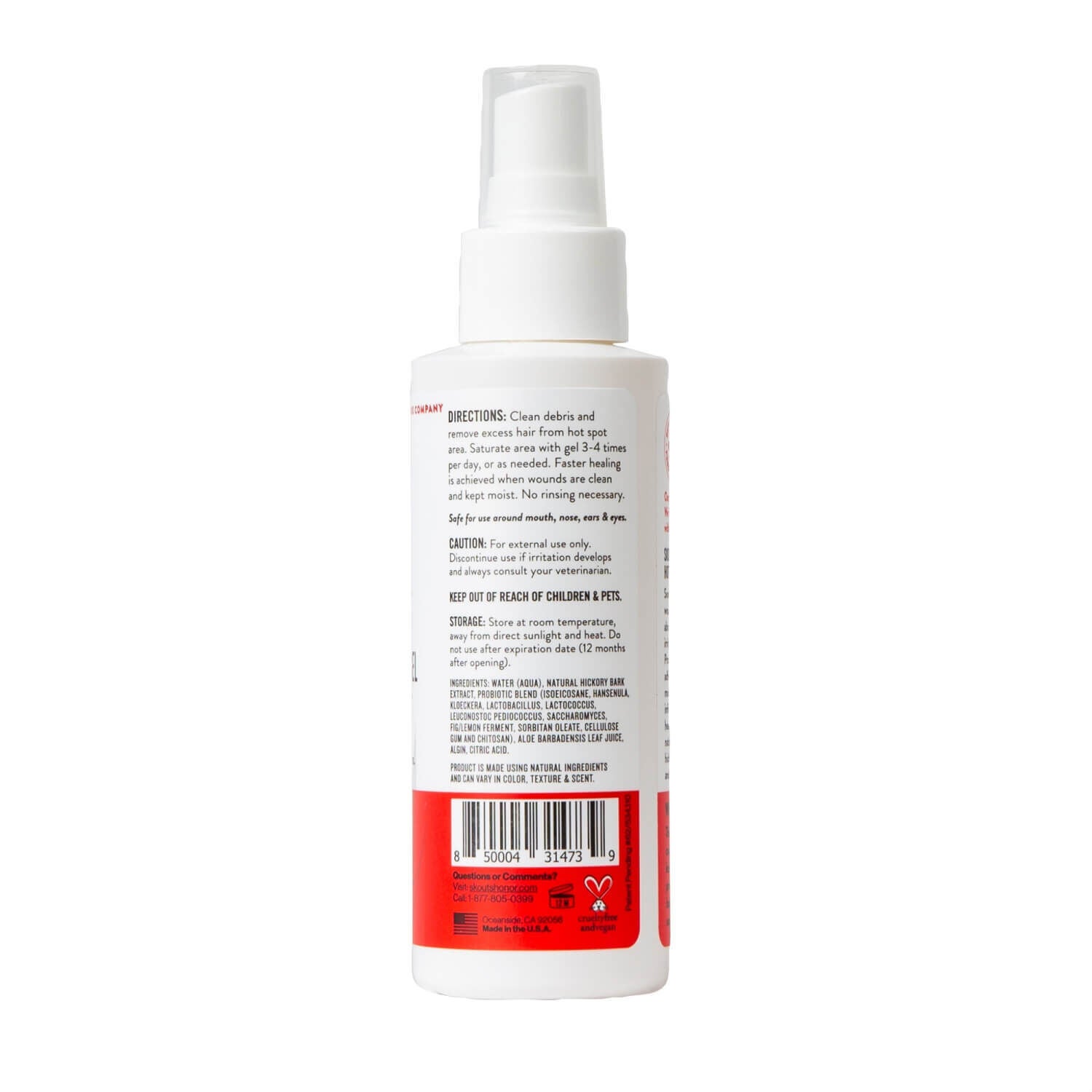 Skout's Honor Probiotic Hot Spot Hydrogel For Dogs & Cats, 4-Oz
