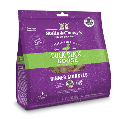 Freeze Dried Raw Duck Duck Goose Dinner Morsels Cat Food