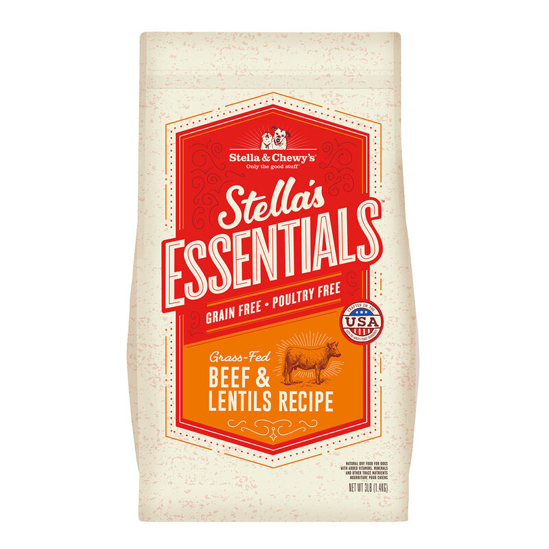 Stella & Chewy'S Essentials Grass Fed Beef & Lentils Recipe Dog Food image number 1
