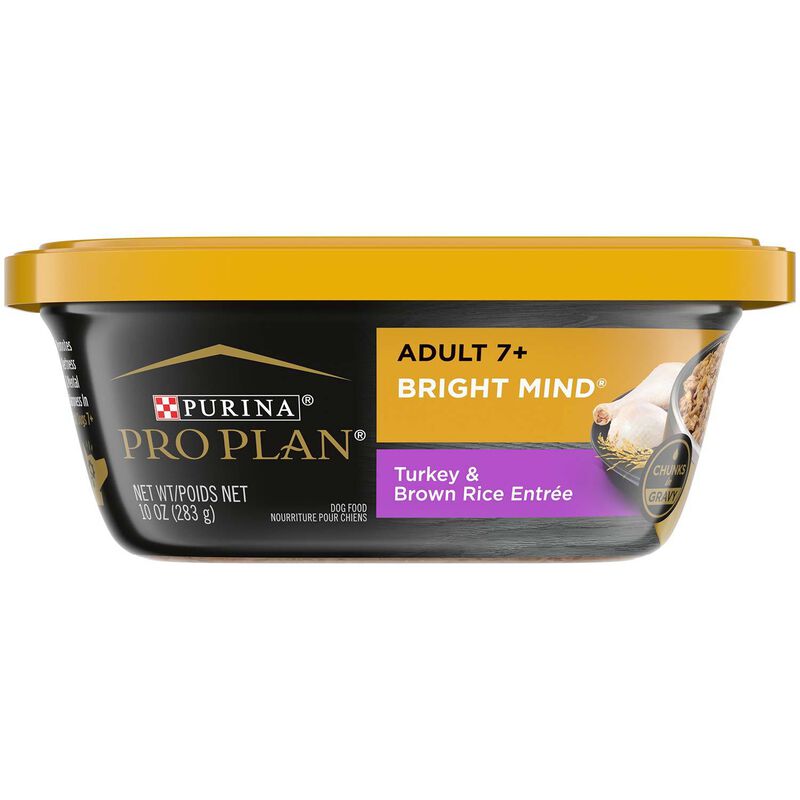 Bright Mind Adult 7+ Turkey & Brown Rice Entree Dog Food