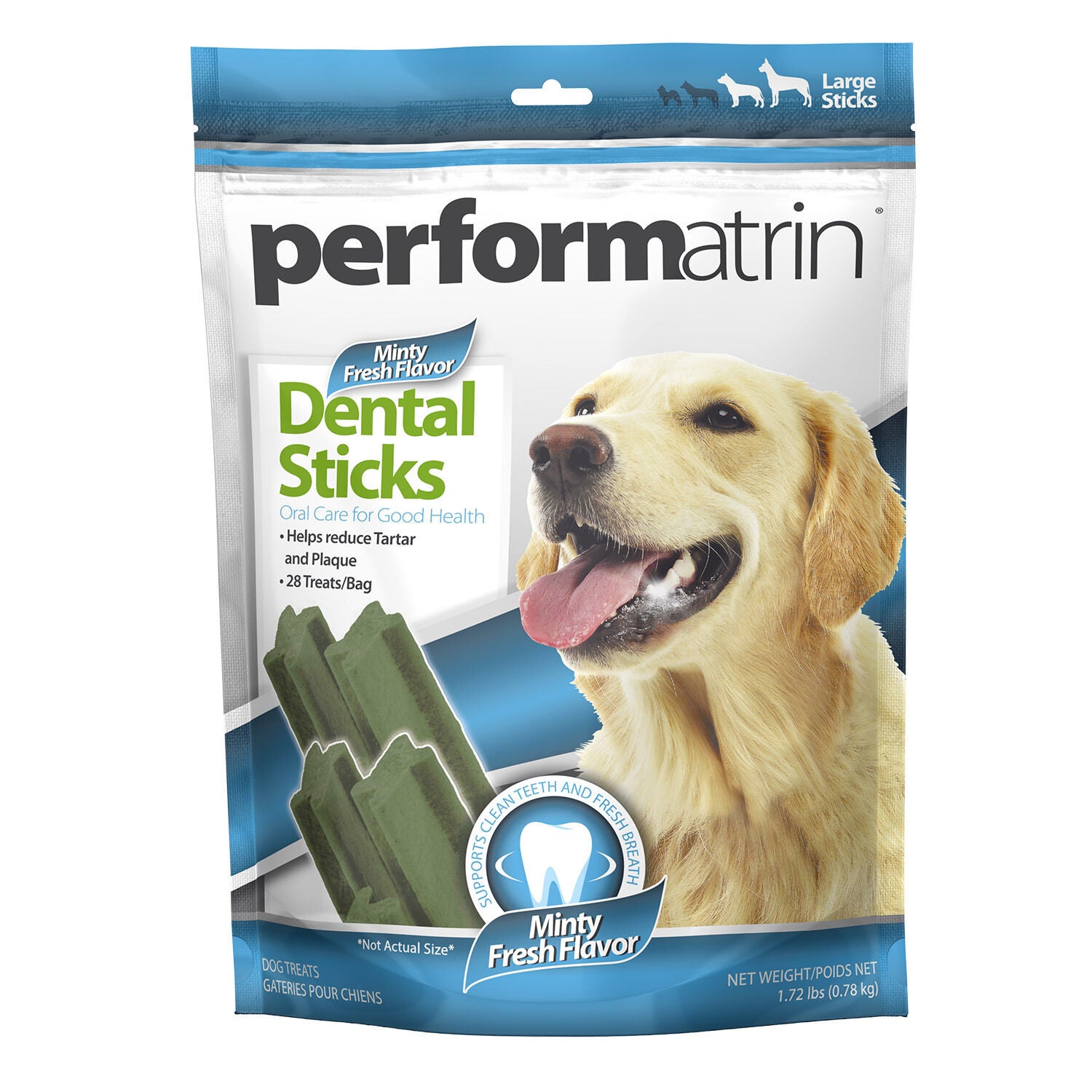 Dental Sticks Minty Fresh Flavor Large 1.72lb Pet Supermarket