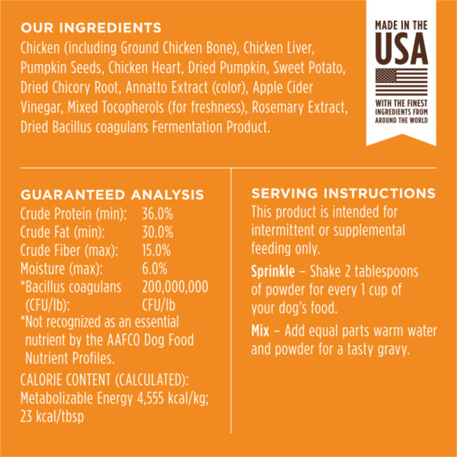 Instinct Raw Boost Shakers Gut Health Freeze-Dried Dog Food Topper, 5.5Oz