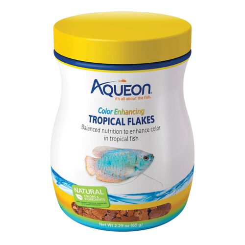 Aqueon Tropical Flakes Color Enhancing Fish Food